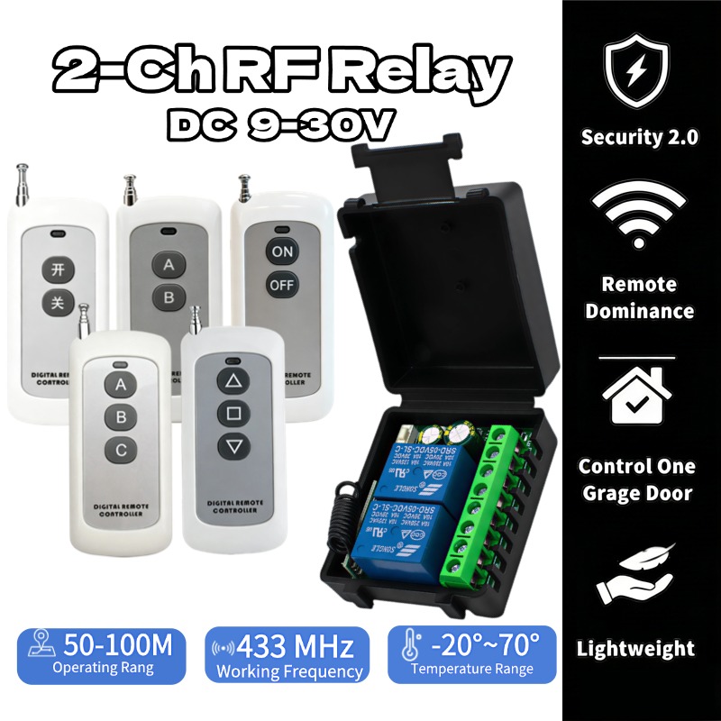 وحدة تحكم بمحرك 12 فولت 24 فول - مراجعة 433Mhz Receiver Module وسعره